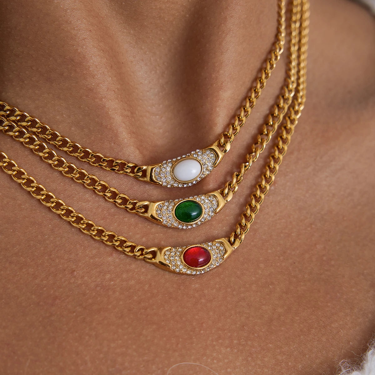 Celeste Stone Necklace