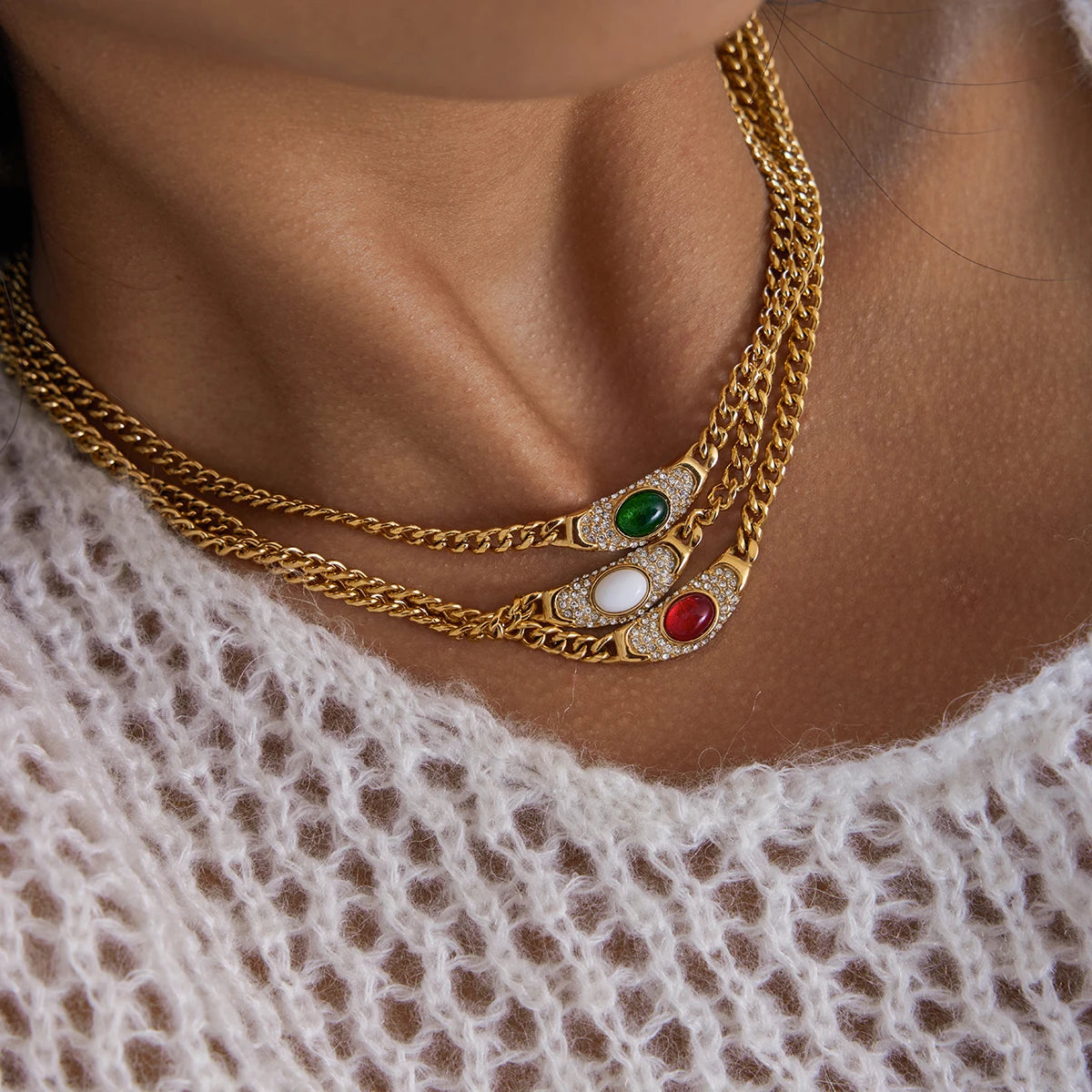 Celeste Stone Necklace