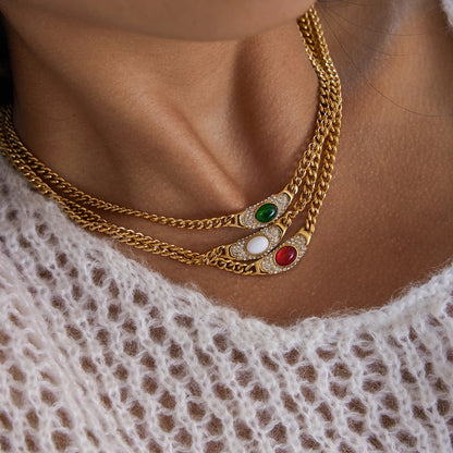 Celeste Stone Necklace