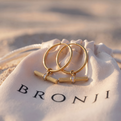 T-Bar Hoop Earrings