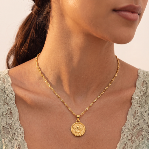 Angel Coin Necklace