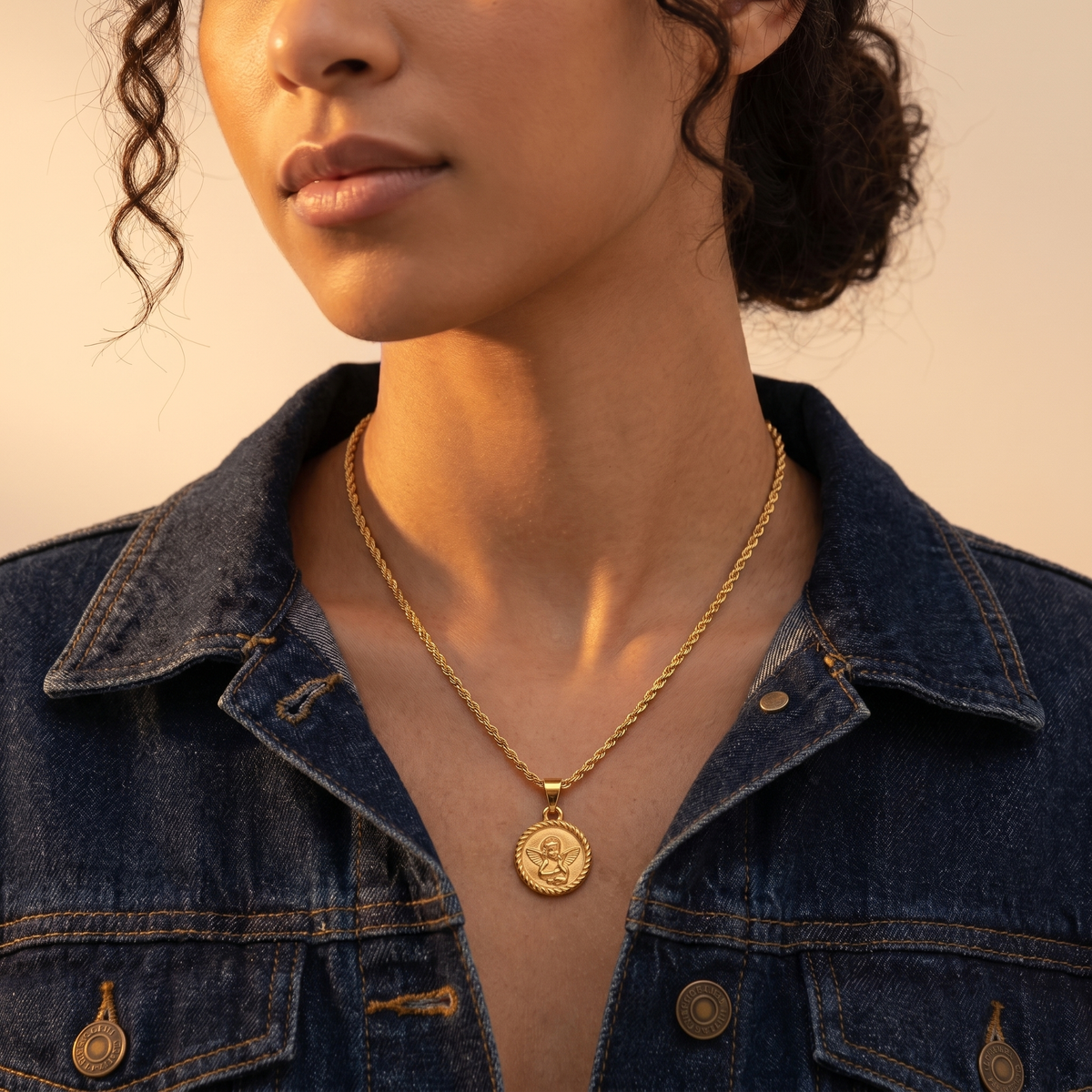 Angel Coin Necklace