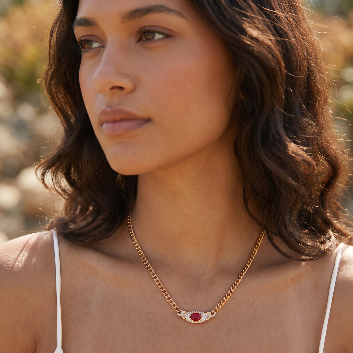 Celeste Stone Necklace