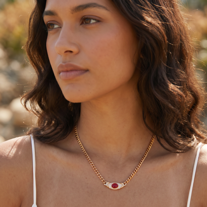 Celeste Stone Necklace