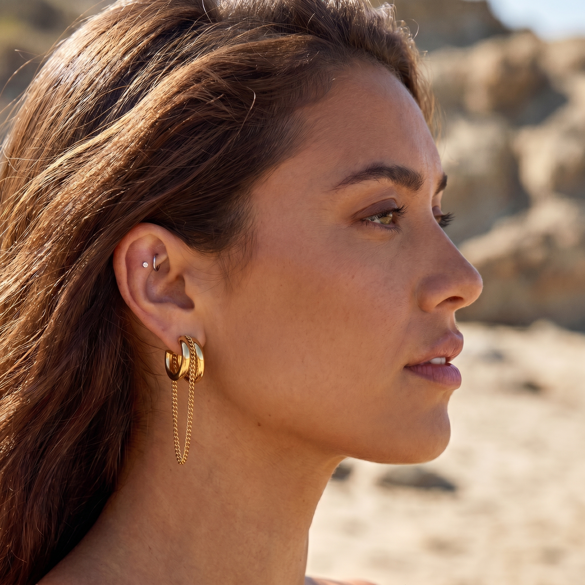 Double Arc Earrings