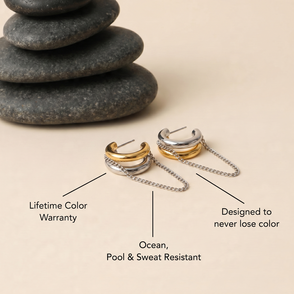 Double Arc Earrings