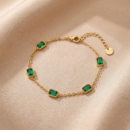 Emerald Square Bracelet