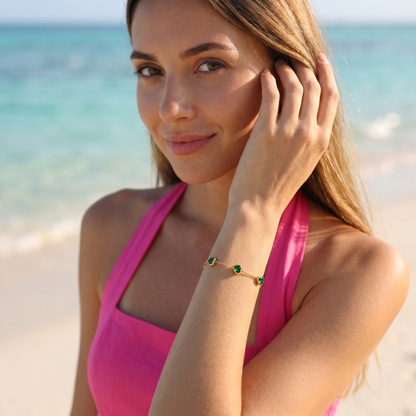 Green Heart Bracelet