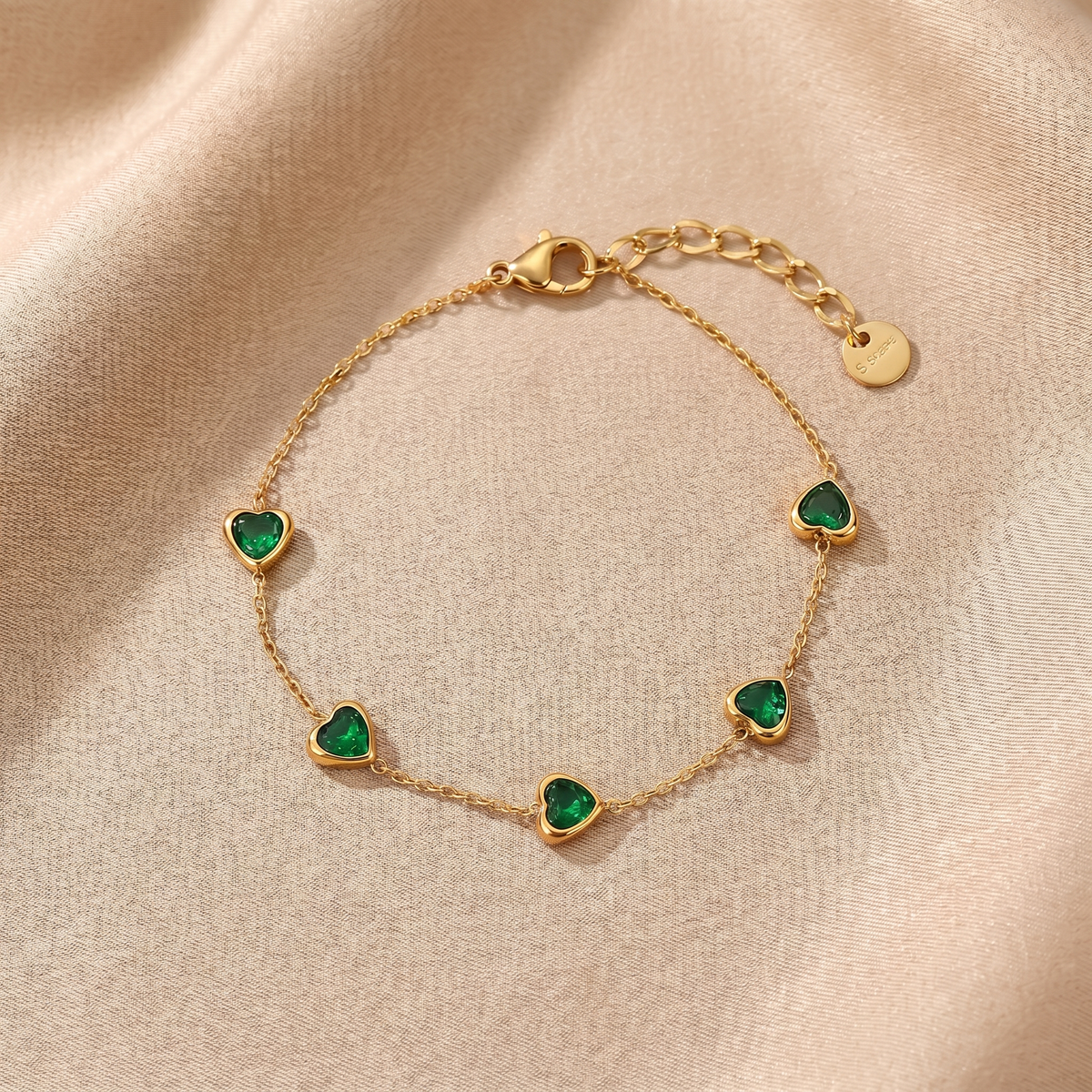 Green Heart Bracelet