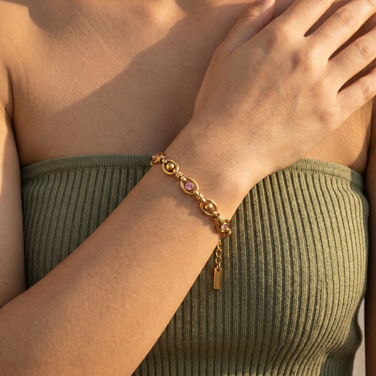 Maille Rose Bracelet