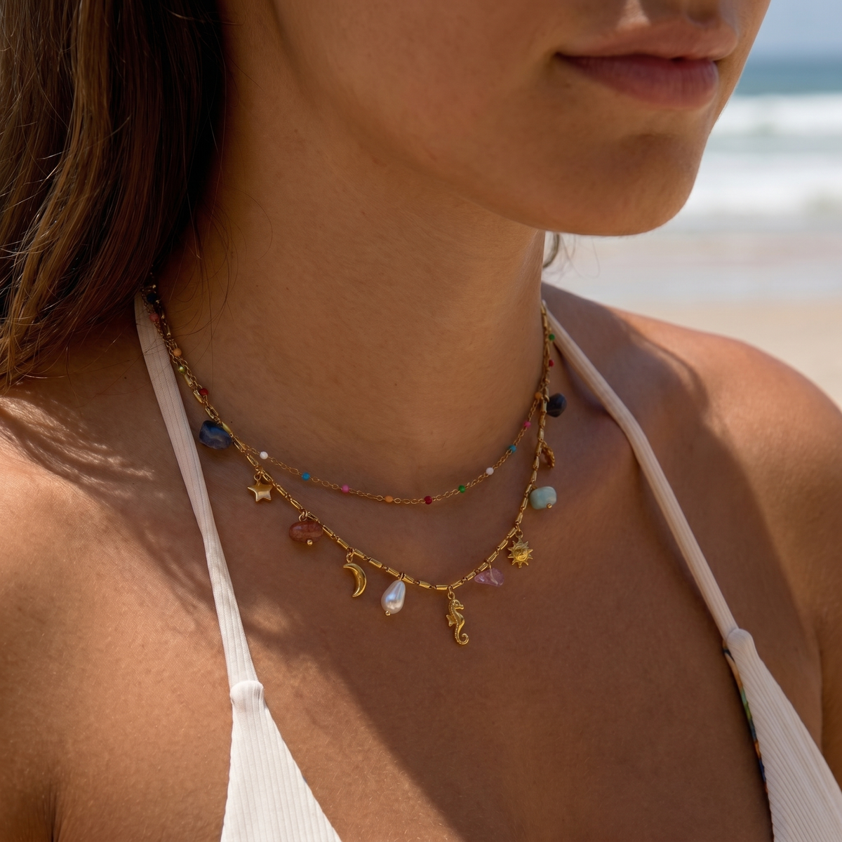 Mykonos Charm Necklace