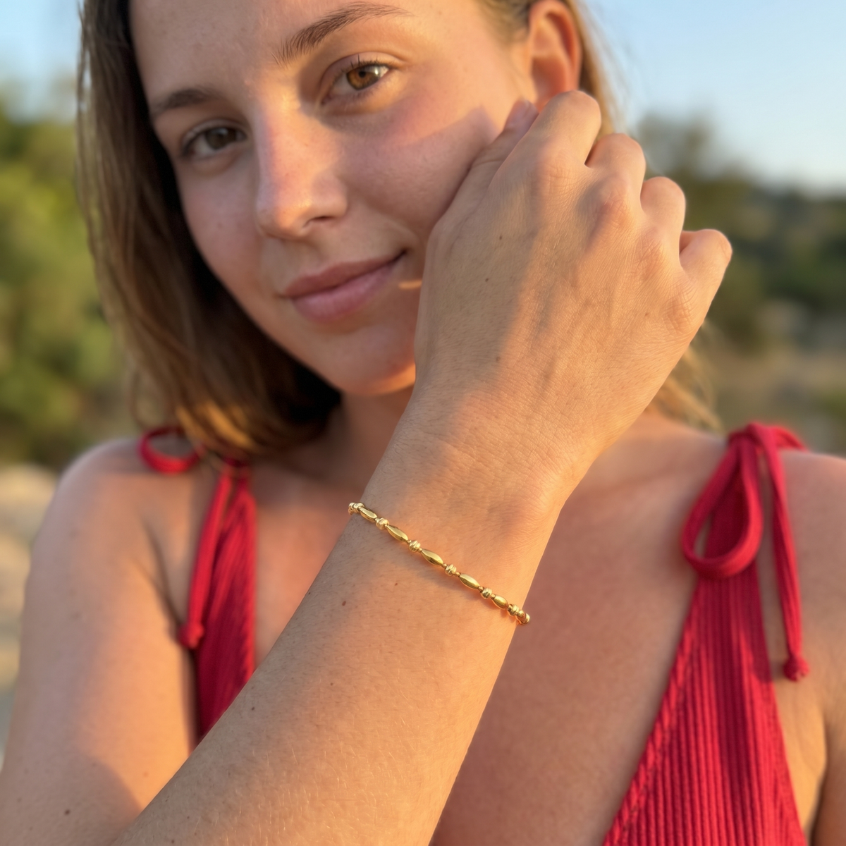 Olive Chain Bracelet