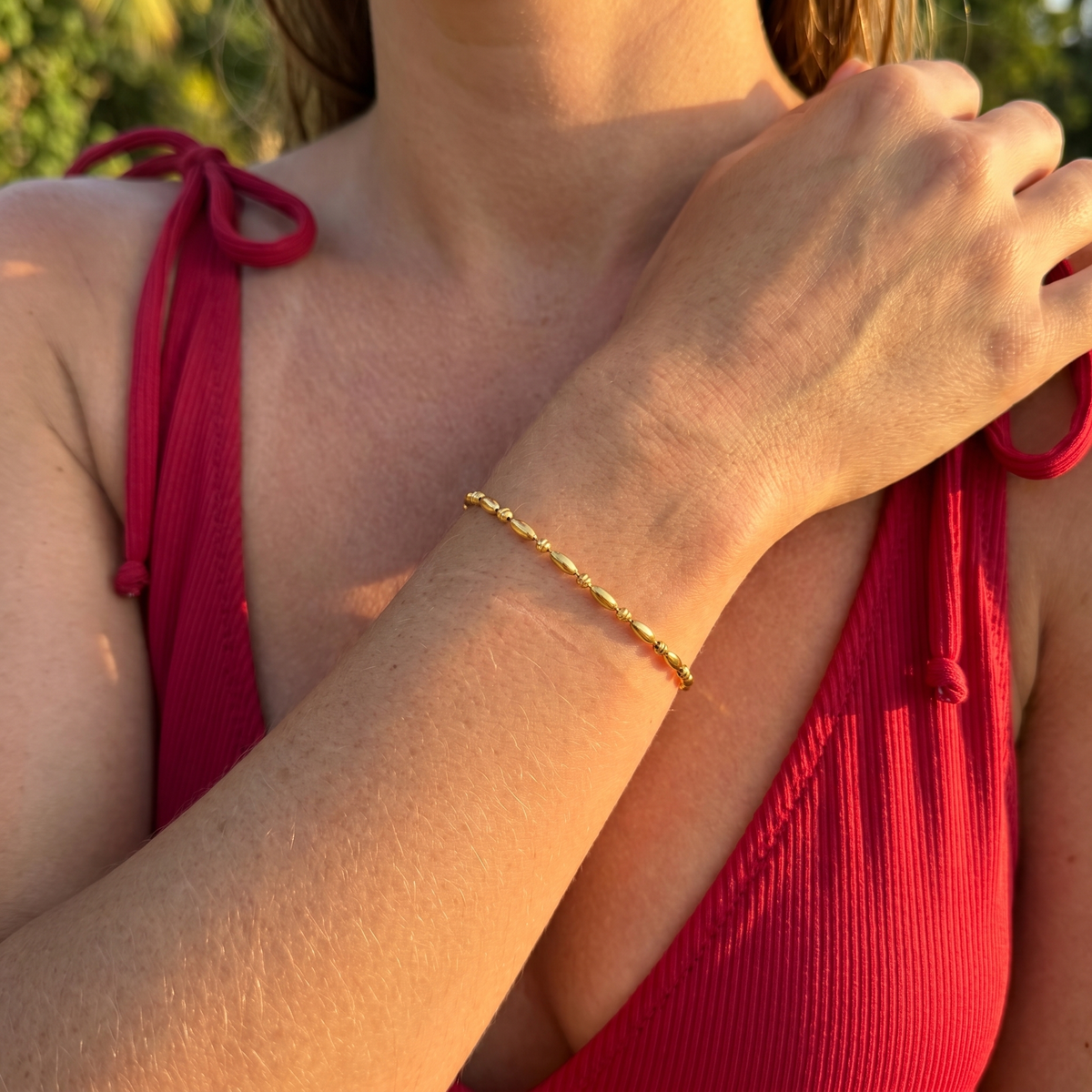 Olive Chain Bracelet