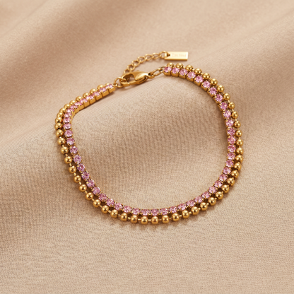 Pink Tennis Bracelet