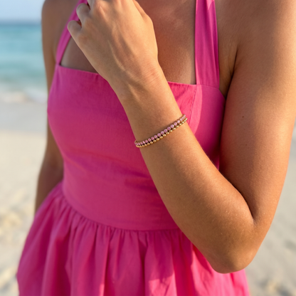 Pink Tennis Bracelet