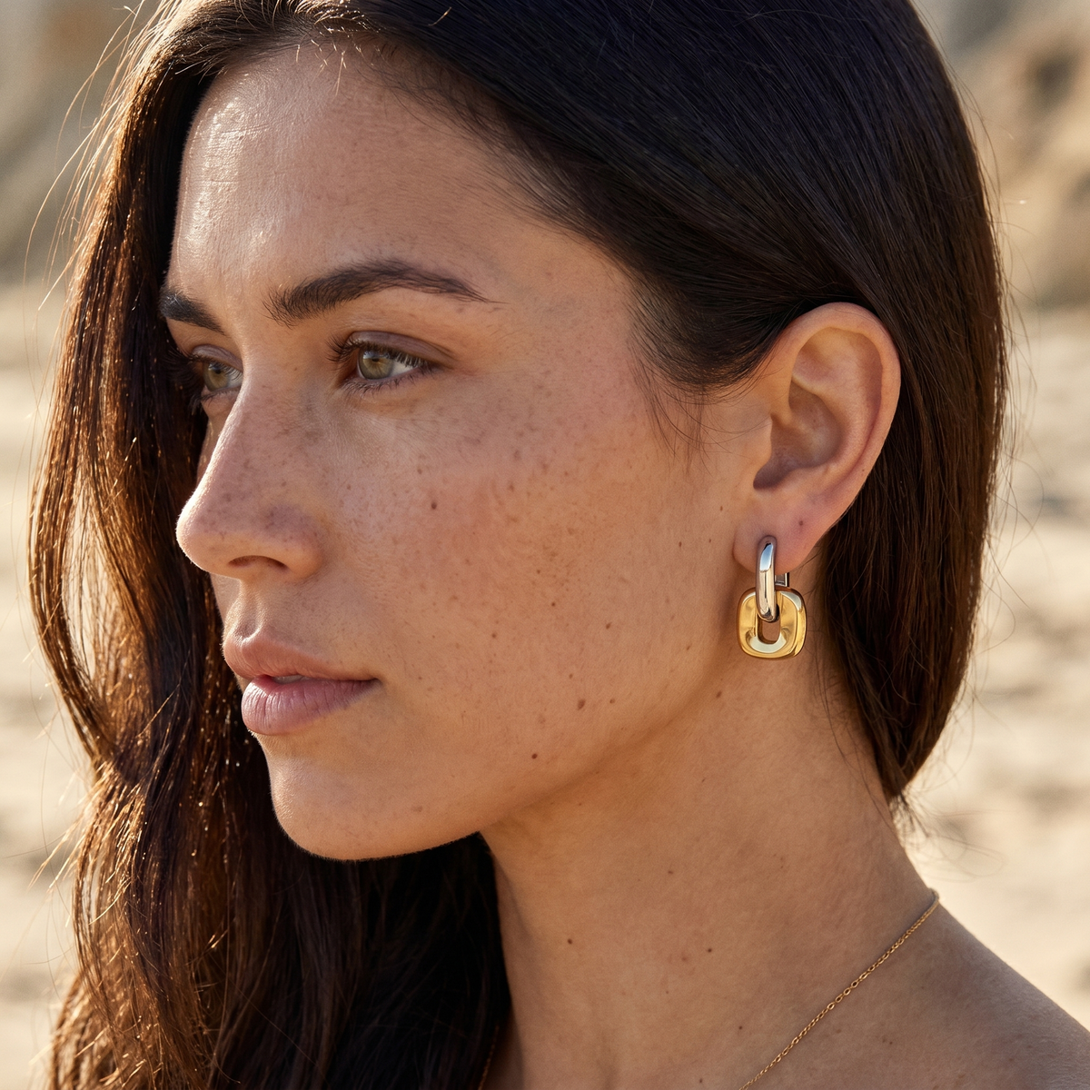Puff Square Earrings