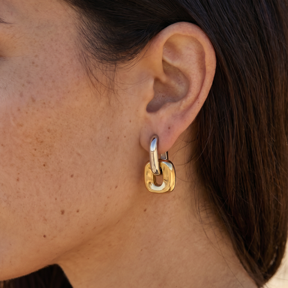 Puff Square Earrings