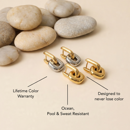 Puff Square Earrings