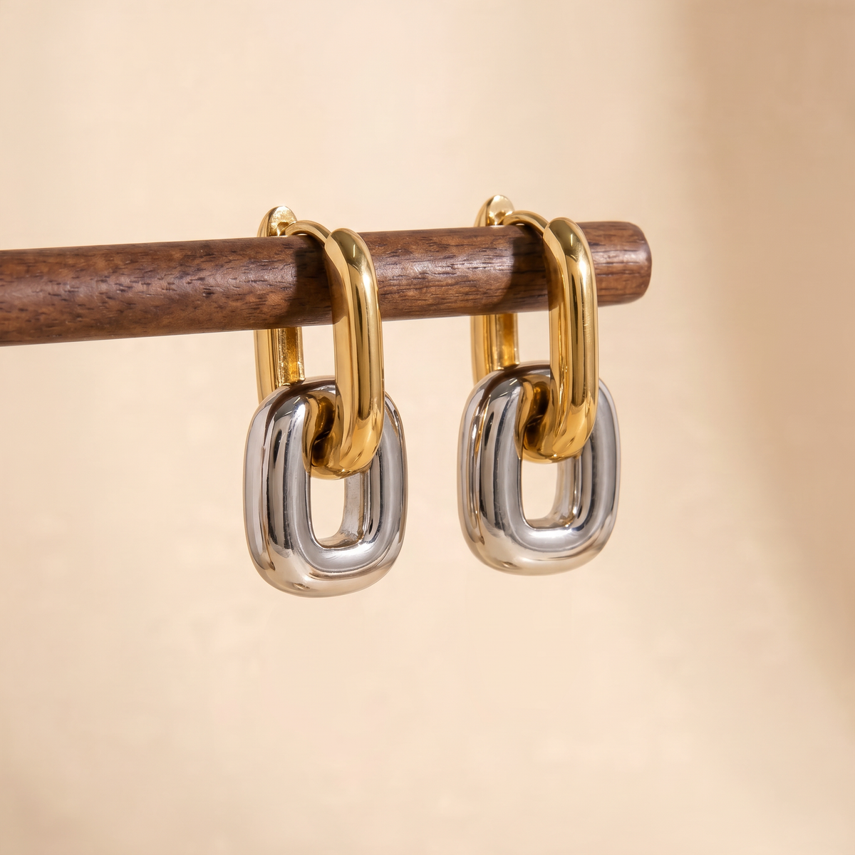 Puff Square Earrings