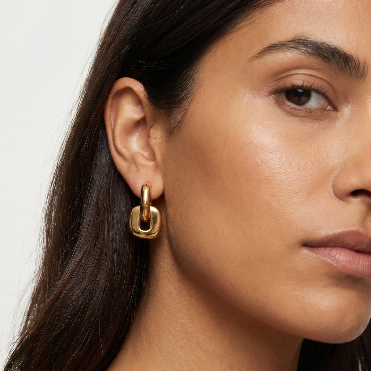 Puff Square Earrings