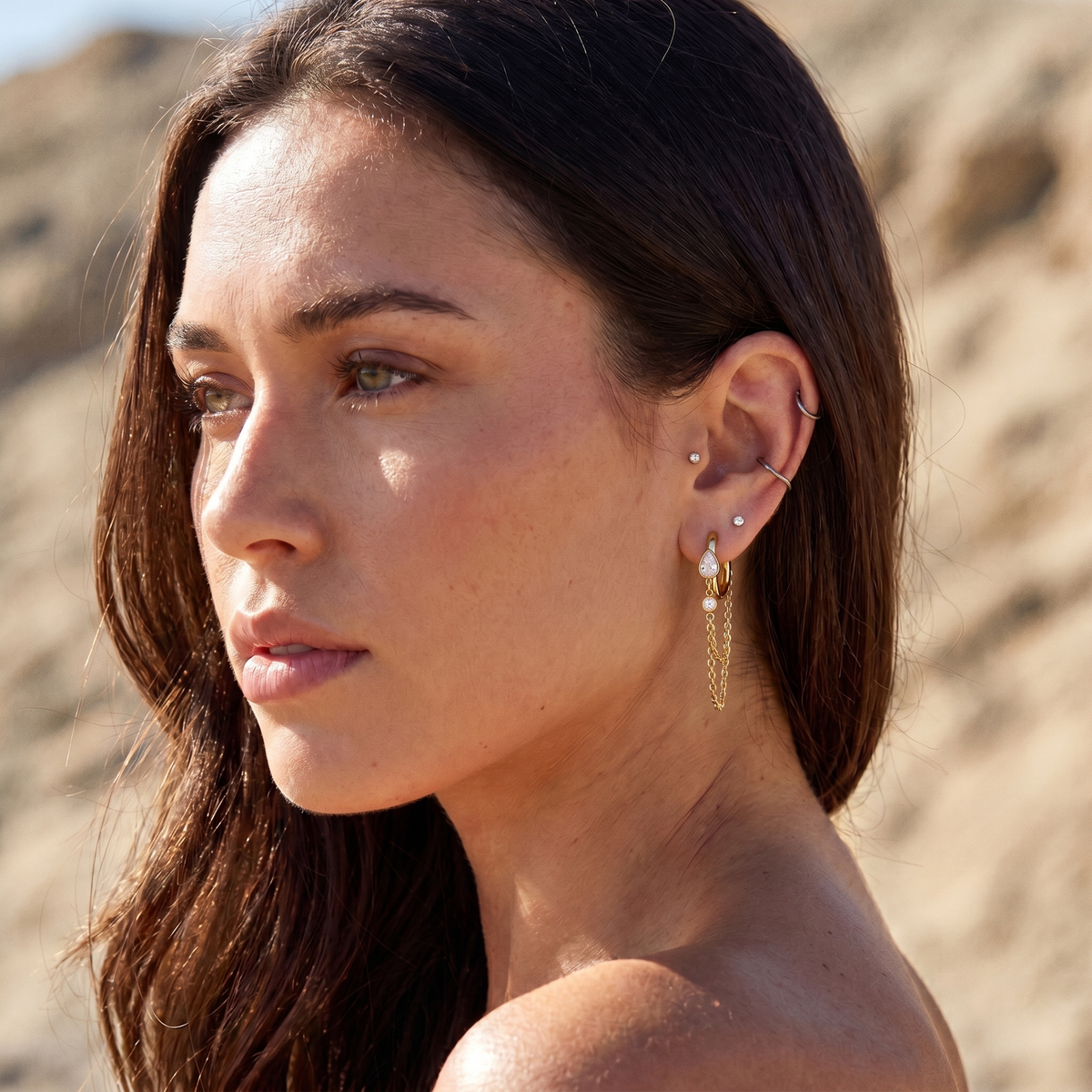 Rosée Chain Earrings