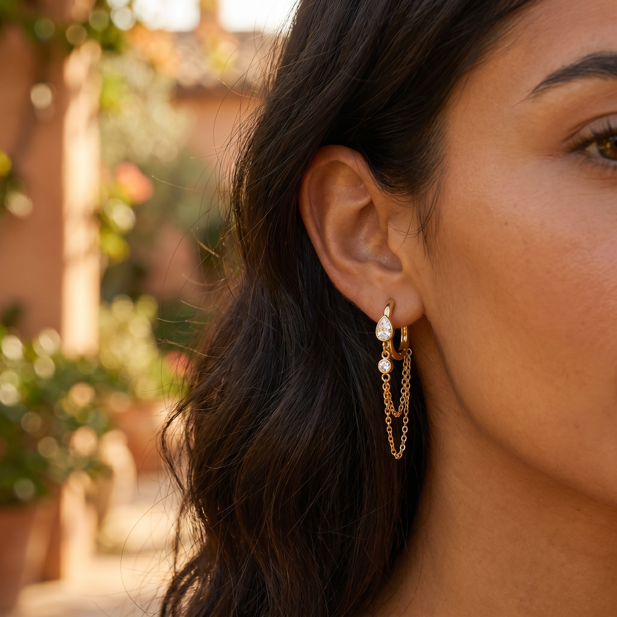 Rosée Chain Earrings