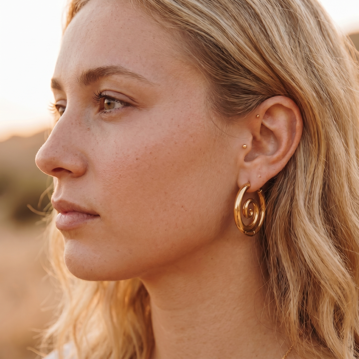 Spirale Hoop Earrings