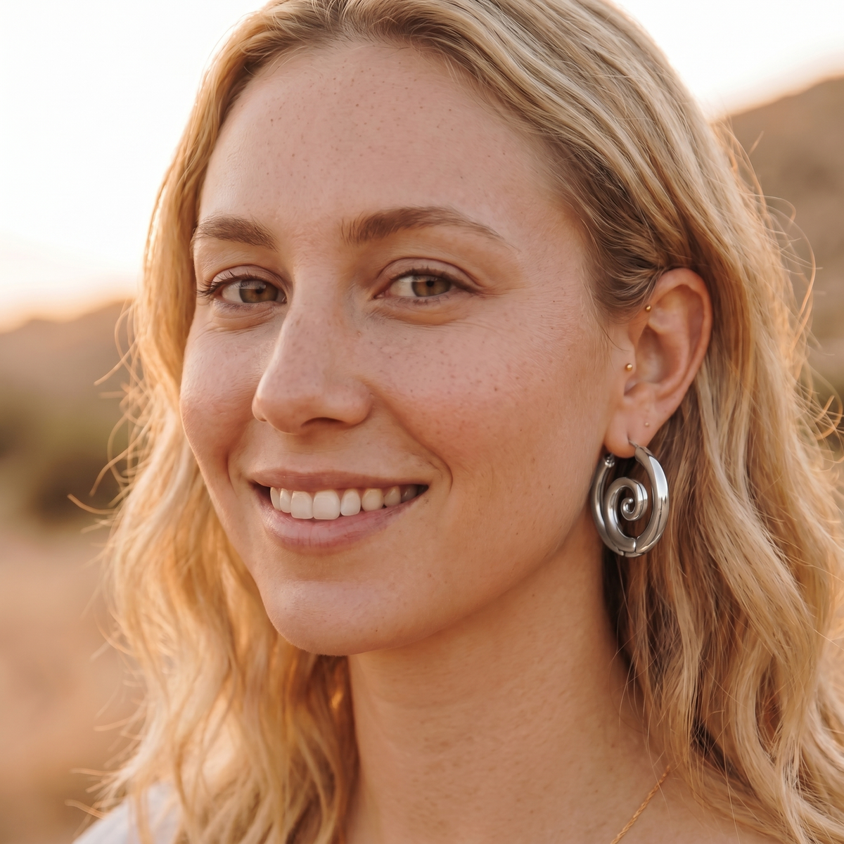Spirale Hoop Earrings