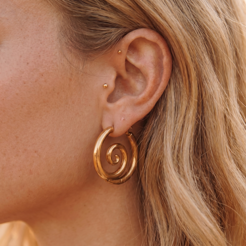 Spirale Hoop Earrings