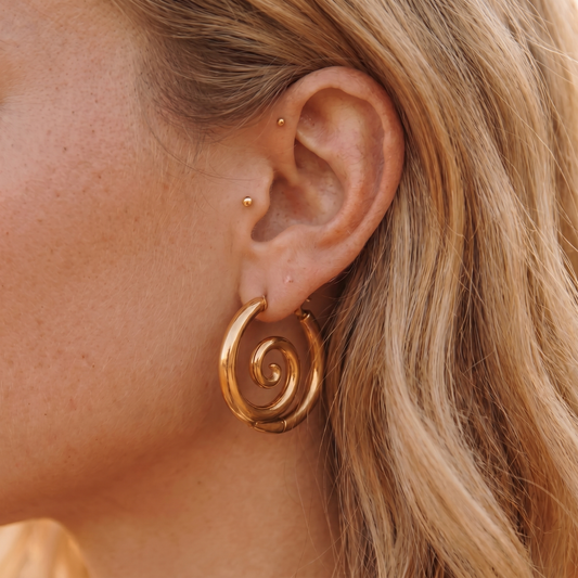 Spirale Hoop Earrings