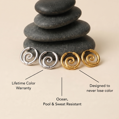 Spirale Hoop Earrings