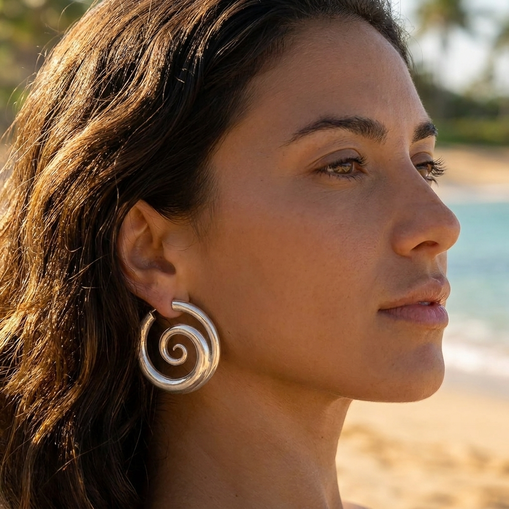 Spirale Hoop Earrings