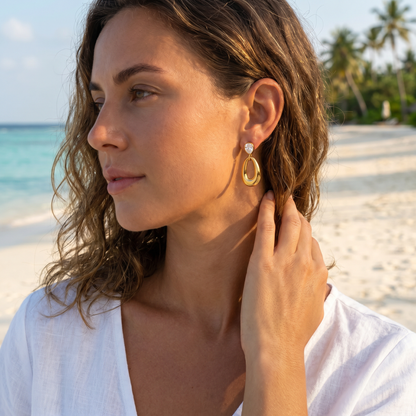 Teardrop Ovale Earrings