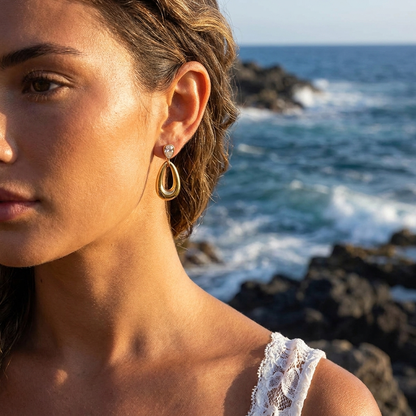Teardrop Ovale Earrings