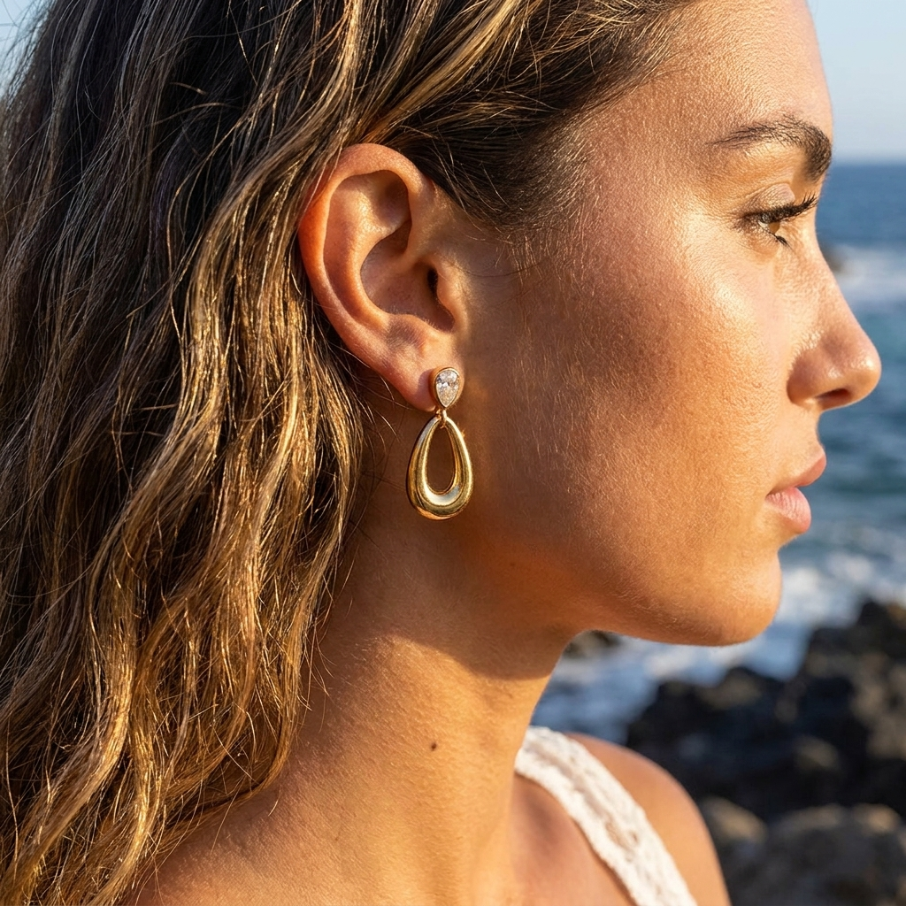 Teardrop Ovale Earrings