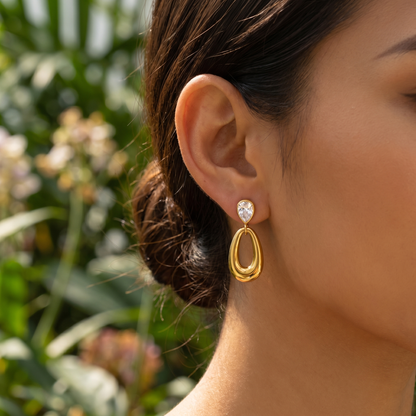 Teardrop Ovale Earrings
