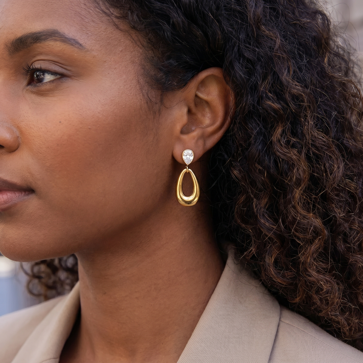 Teardrop Ovale Earrings