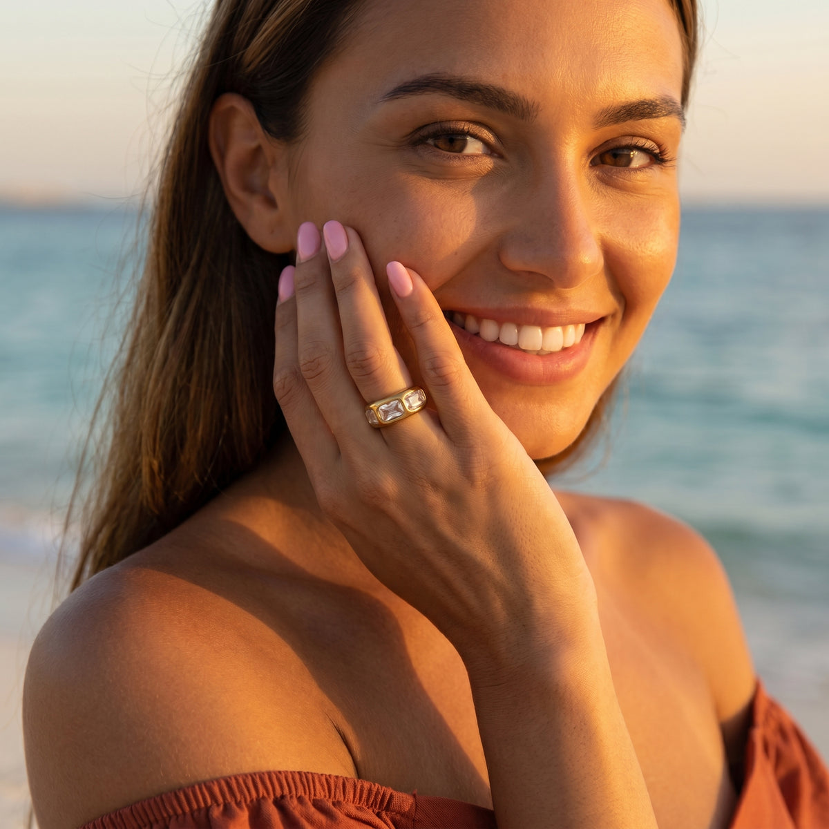 Triple Baguette Ring