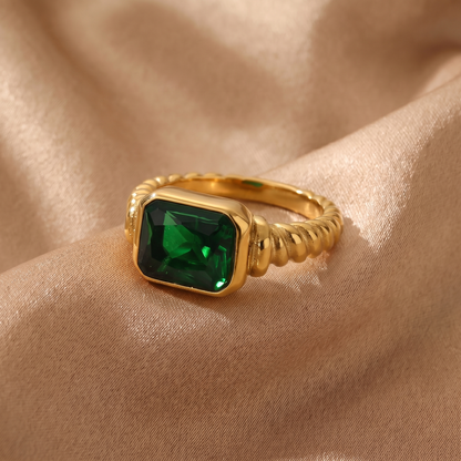 Twisted Stone Ring