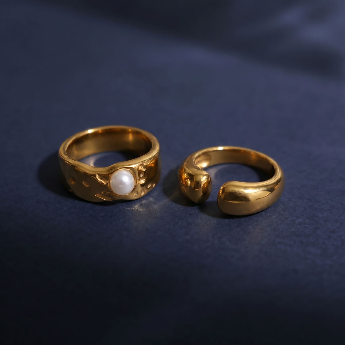 Wide Pearl Ring