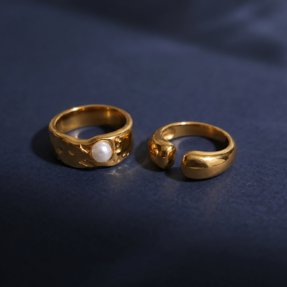 Wide Pearl Ring